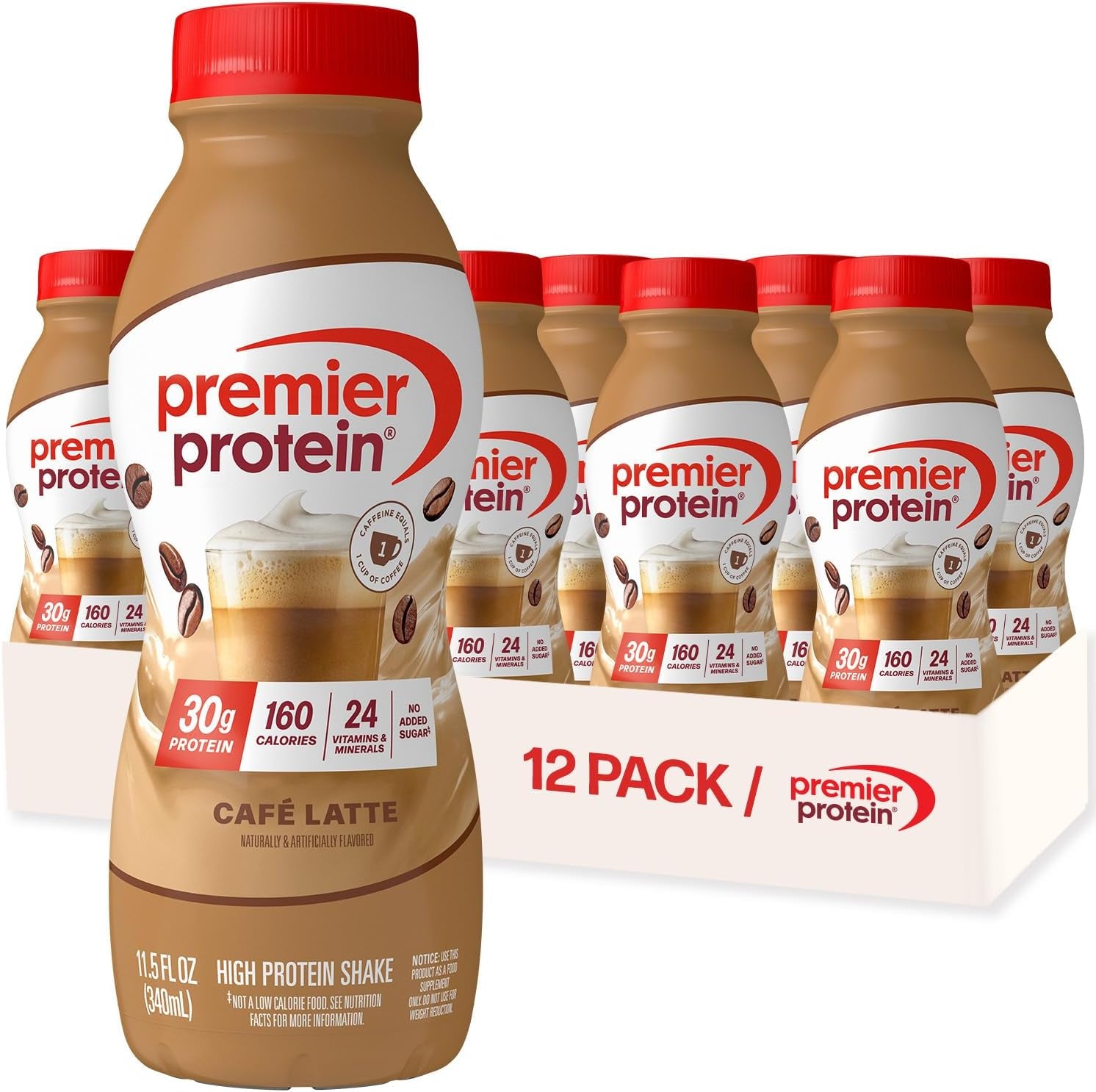 Shake, Chocolate, 30G Protein, No Added Sugar, 24 Vitamins & Minerals to Support Immune Health, 11.5 Fl Oz, 12 Pack
