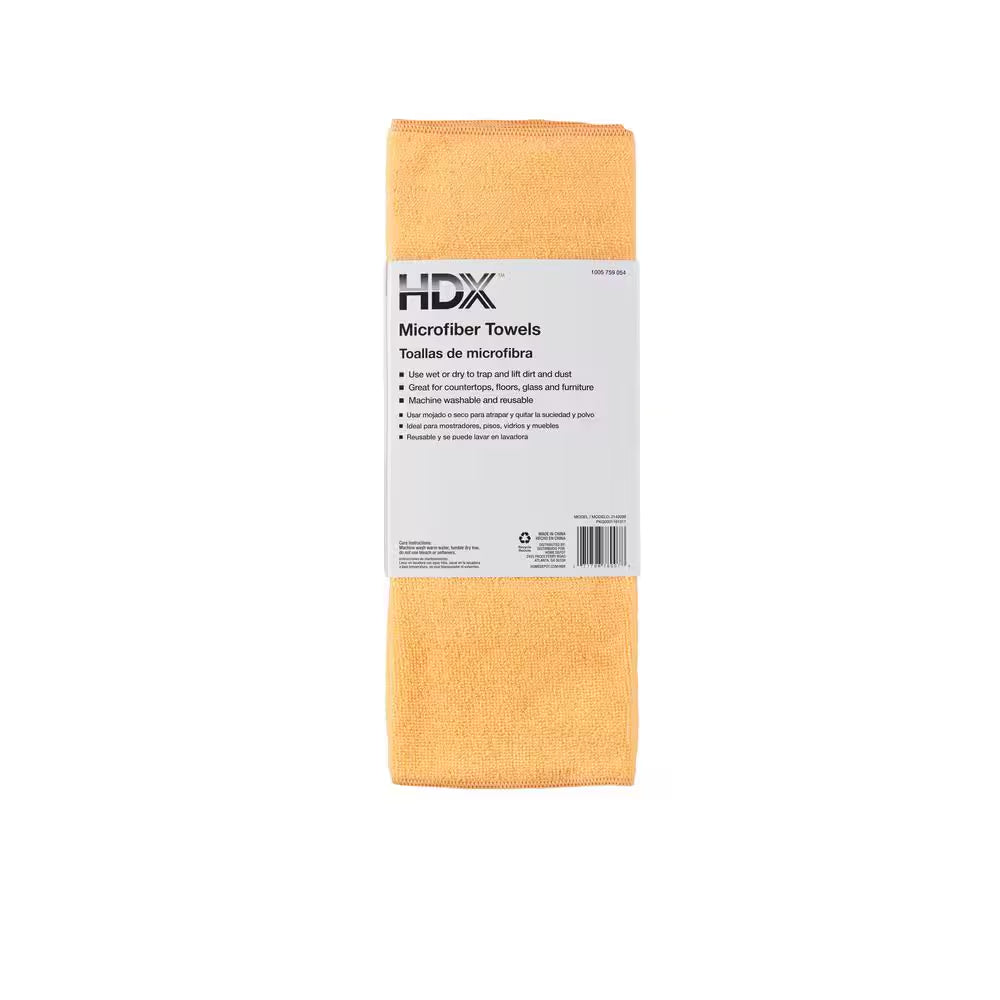 16 In. X 16 In. Multi-Purpose Microfiber Towel (6-Pack)