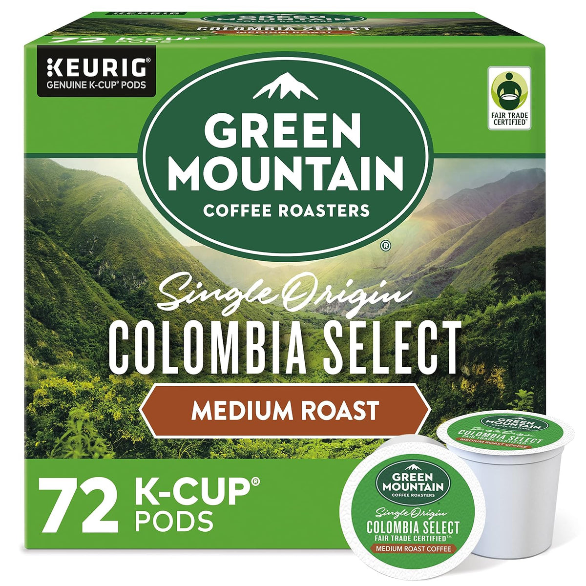 Colombia Select, Single-Serve Keurig K-Cup Pods, Medium Roast Coffee Pods, 96 Count