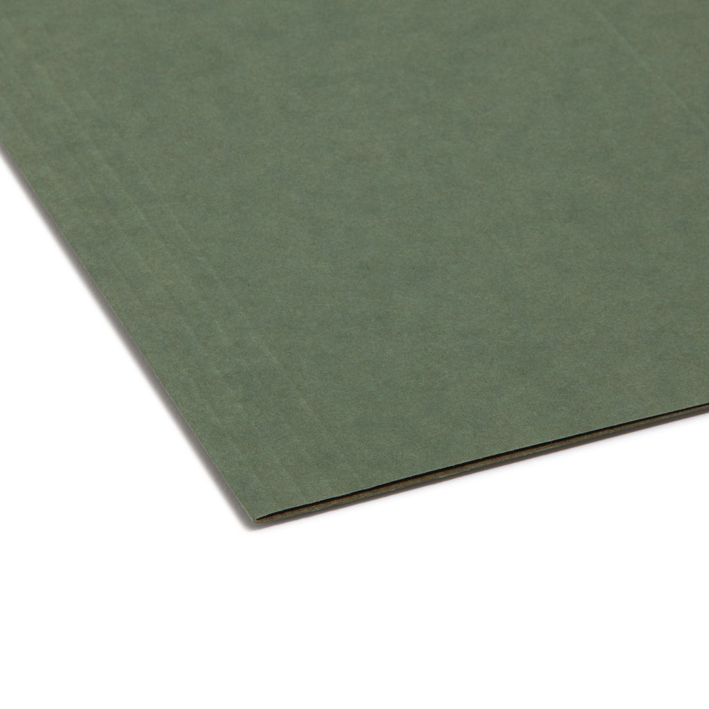Standard Green Hanging Folders with 1/5 Cut Tabs, Letter Size, Pack of 25 (64055)