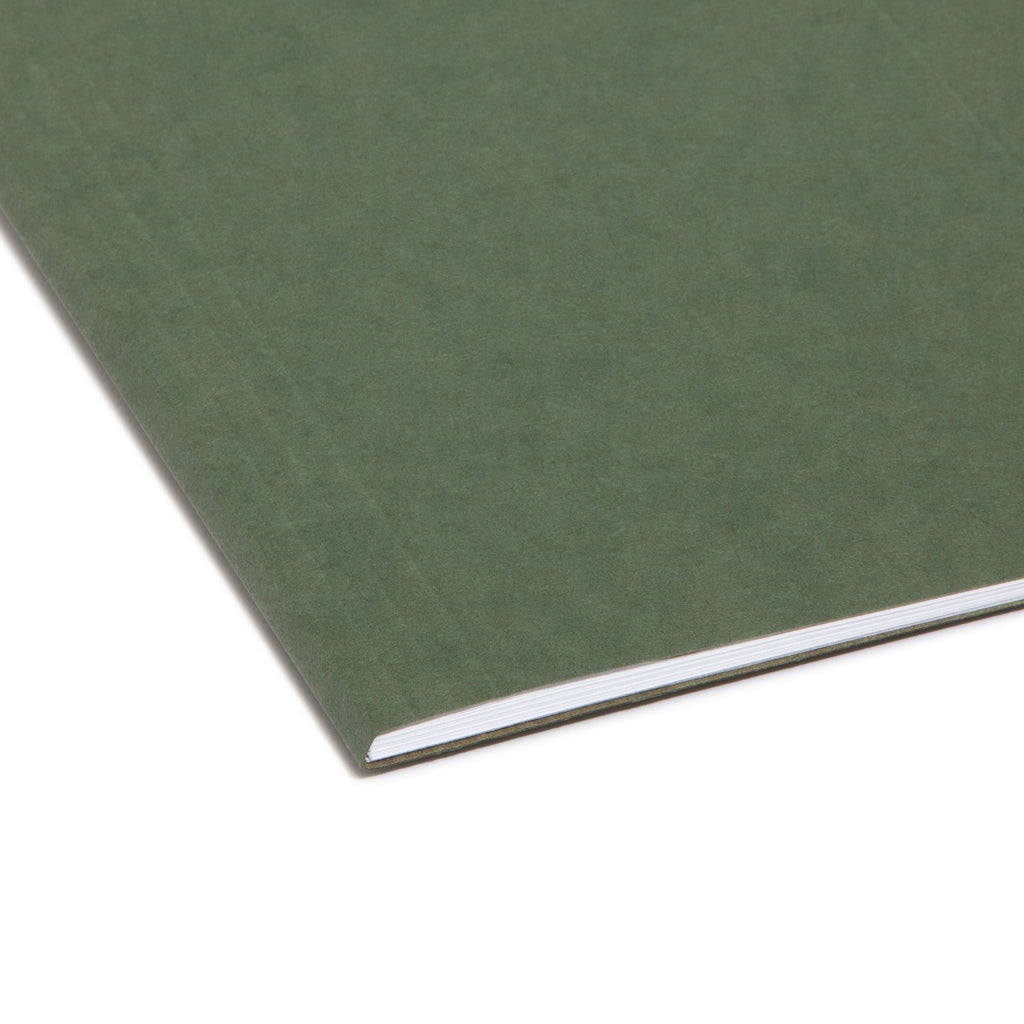 Standard Green Hanging Folders with 1/5 Cut Tabs, Letter Size, Pack of 25 (64055)
