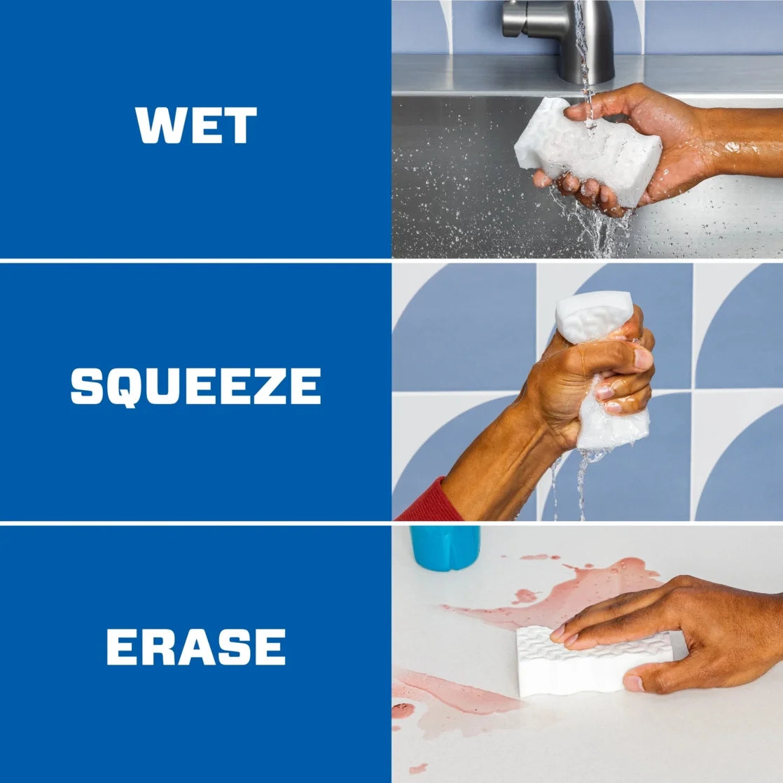 Magic Eraser Ultra Thick All Purpose, Multi Surface Cleaner, Magic Eraser, 3Ct