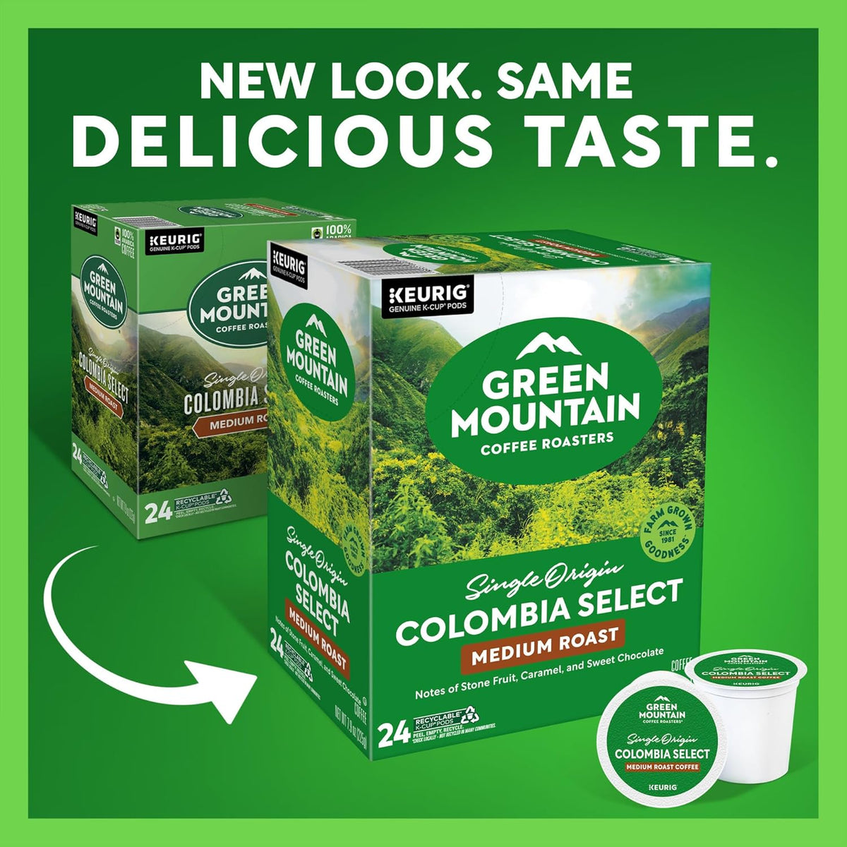 Colombia Select, Single-Serve Keurig K-Cup Pods, Medium Roast Coffee Pods, 96 Count