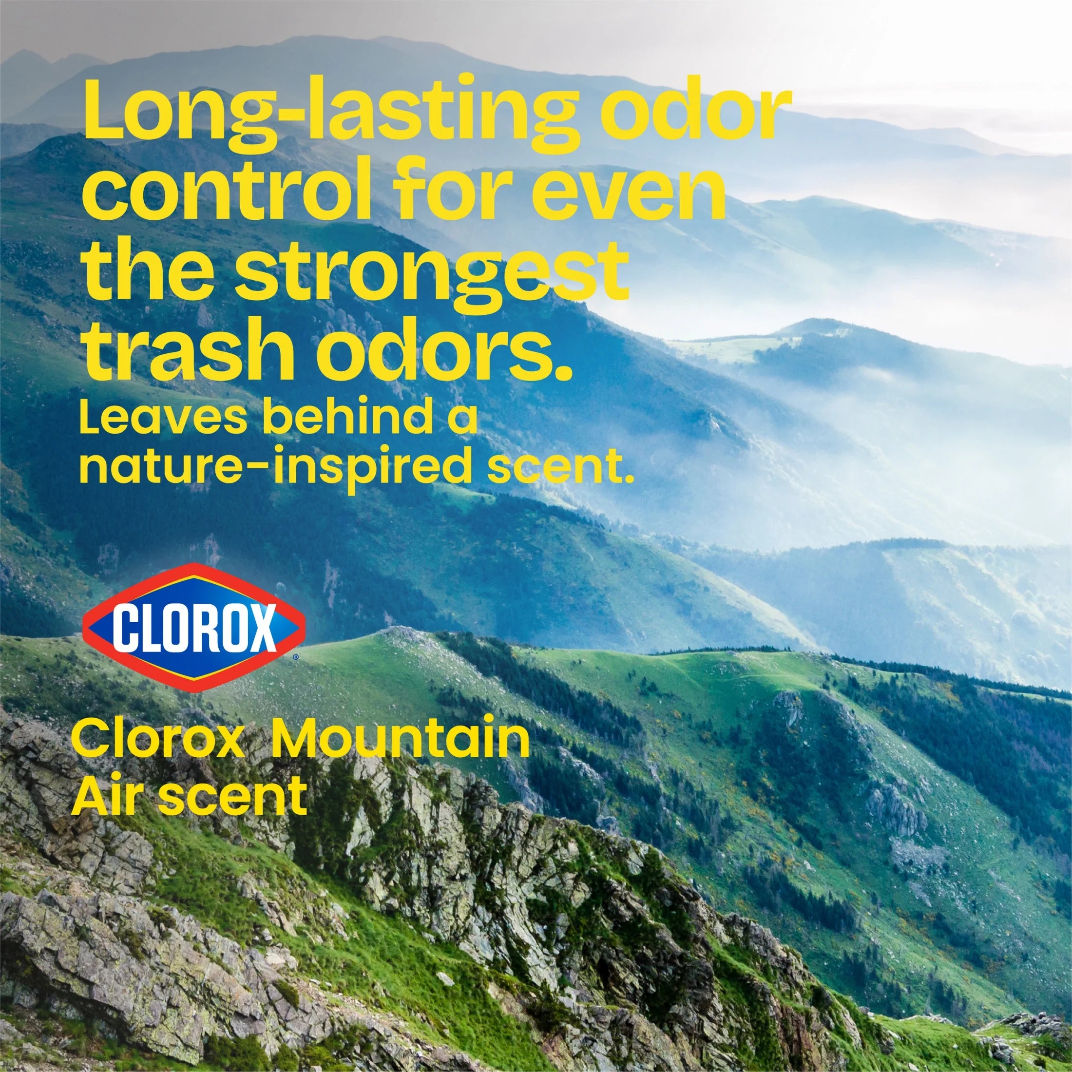 Forceflex Heavy Duty Trash Bags with Clorox, Mountain Air Scent, 30 Gallon, 40 Count