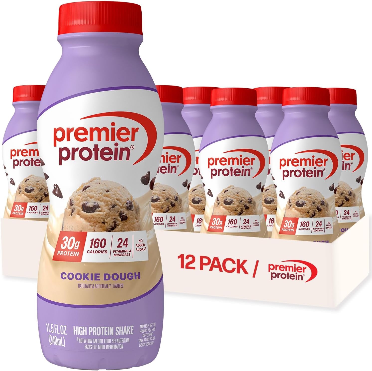 Shake, Chocolate, 30G Protein, No Added Sugar, 24 Vitamins & Minerals to Support Immune Health, 11.5 Fl Oz, 12 Pack