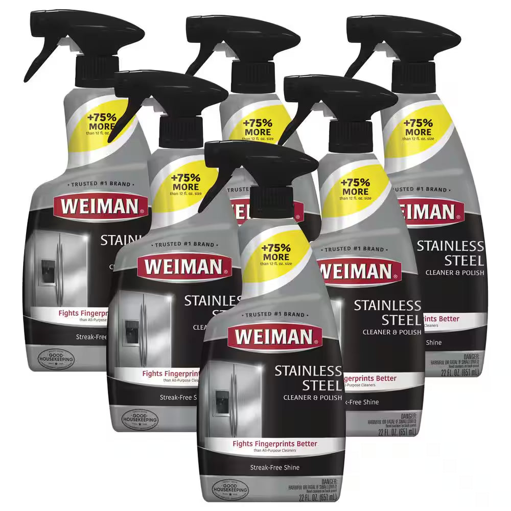22 Oz. Stainless Steel Cleaner and Polish Spray (6-Pack)
