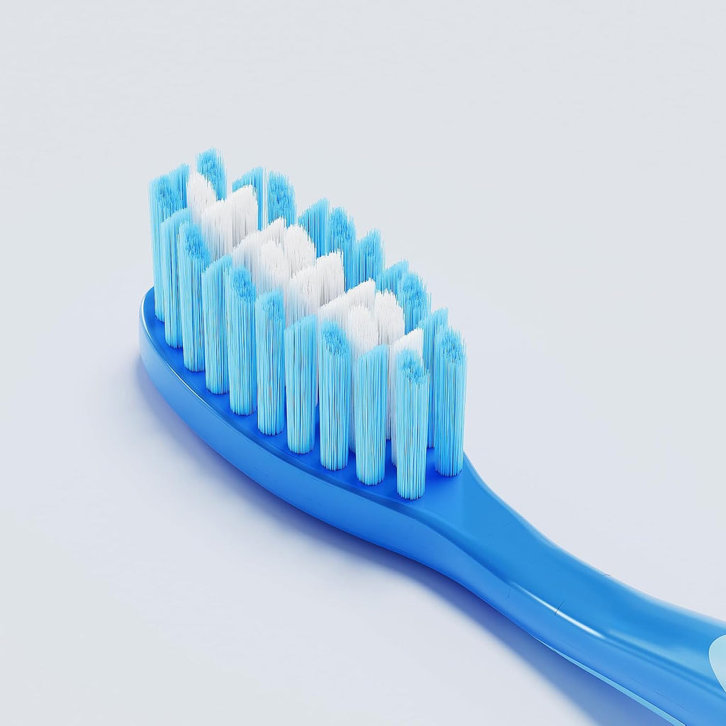 Manual Medium Bristles Toothbrush for Adults,Whitening Toothbrush with Spiral Medium Bristles for Smoke Tea Coffee Stain, Deep Plaque Removal, Rounded Bristle Tips for Gentle Cleaning, 5 Pack