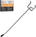 50 Pack Pegboard Hooks, 6 Inch Peg Board Shelving Hooks Accessories