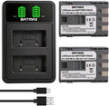 2Pcs NB-2L NB-2LH Battery + Dual USB LED Charger for Canon Powershot G7 G9 S80 S70 S60 S50 S45 S40 S30, Canon DC410 DC420 EOS 350D 400D Digital Rebel XT Xti, VIXIA HF R10