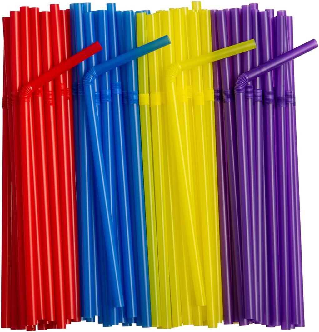 [1000 Count] 5 Inch Coffee & Cocktail Stirrers/Straws Disposable Plastic Sip Stir Swizzle Sticks - Black