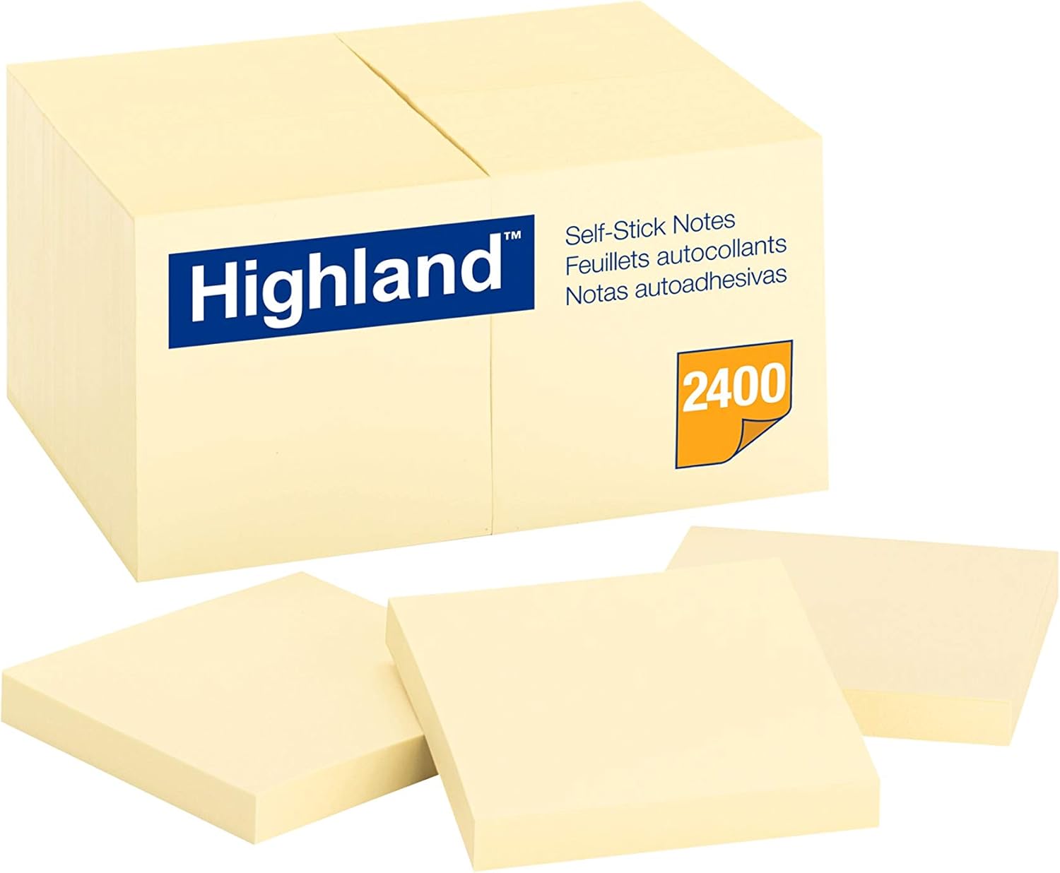 Sticky Notes, 3 X 3 Inches, Yellow, 24 Pack (6549-24)