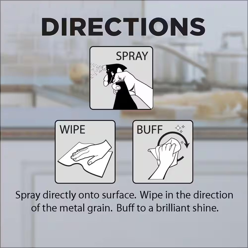 22 Oz. Stainless Steel Cleaner and Polish Spray (6-Pack)