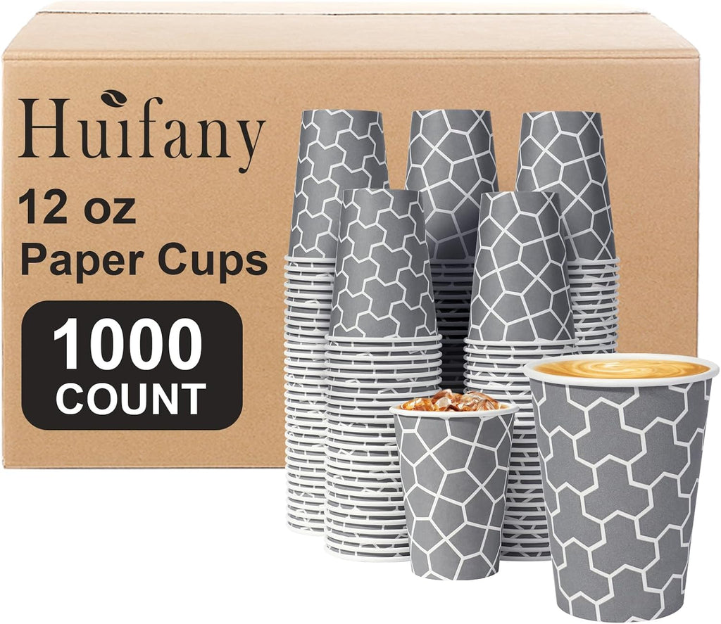 240 Pack 12 Oz Paper Cups, Insulated Disposable Hot Cups