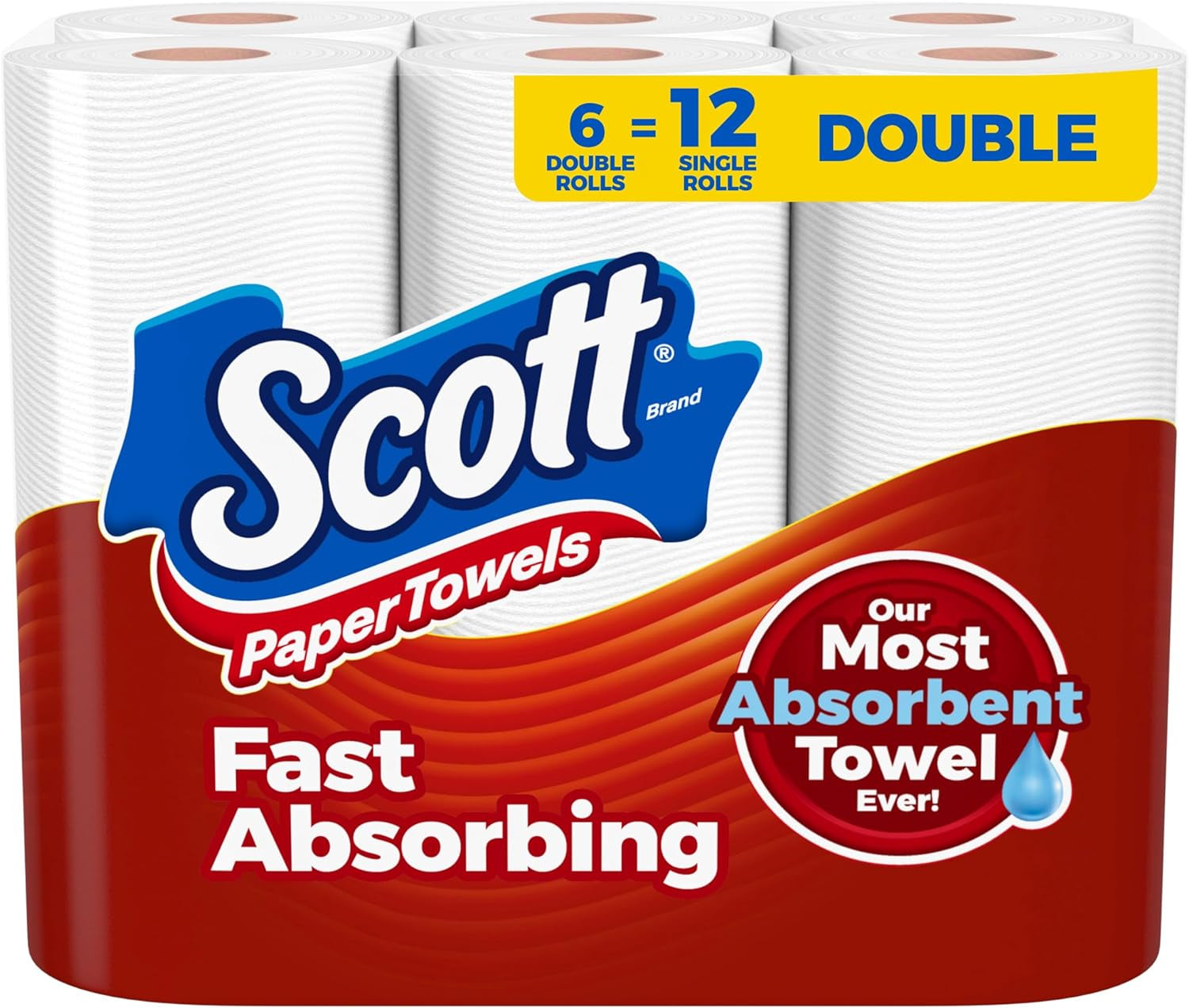 Scott Paper Towels, Task Size, 16 Family Double Rolls, 119 Sheets per Roll