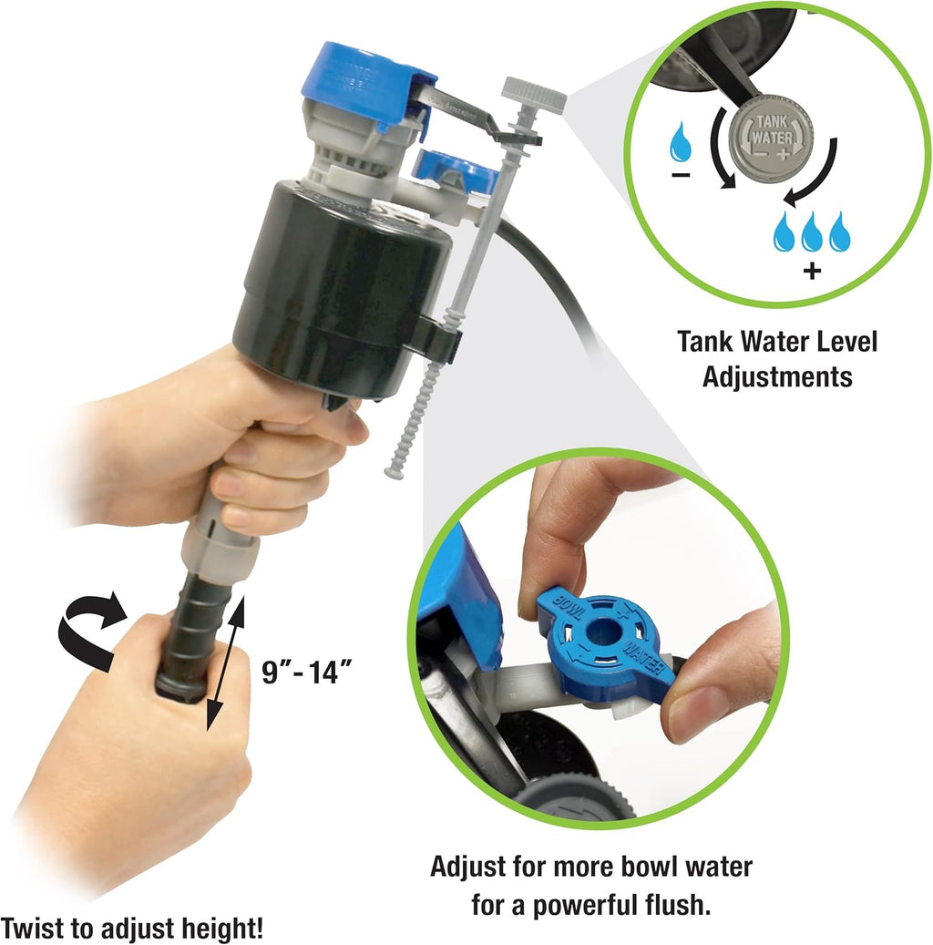 K-400H-039 Toilet Fill Valve & 2-Inch Flapper Repair Kit