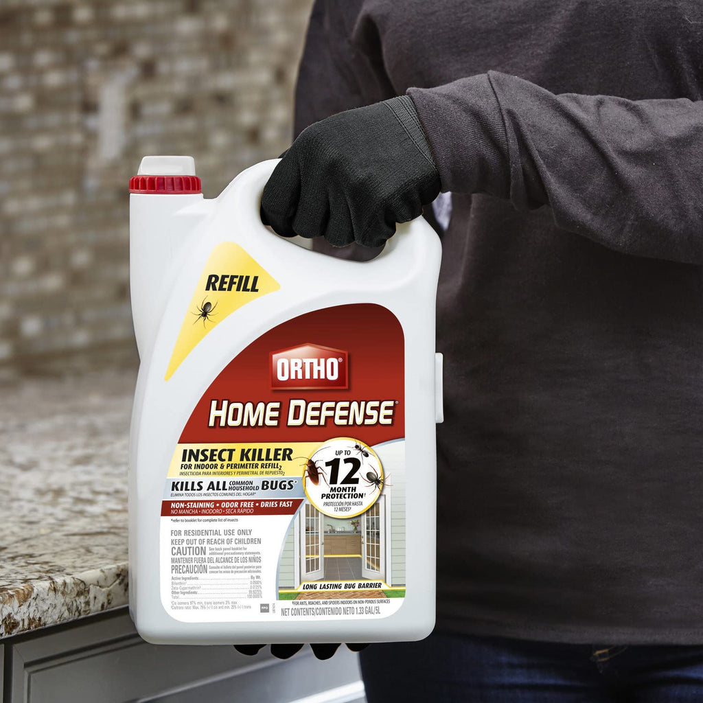 Ortho Home Defense Insect Killer for Indoor & Perimeter Refill2, 1.33 Gal. | Bug Killerrefill, Kills Ants, Roaches and Spiders, Use in Kitchens, Bathrooms and Home Perimeter