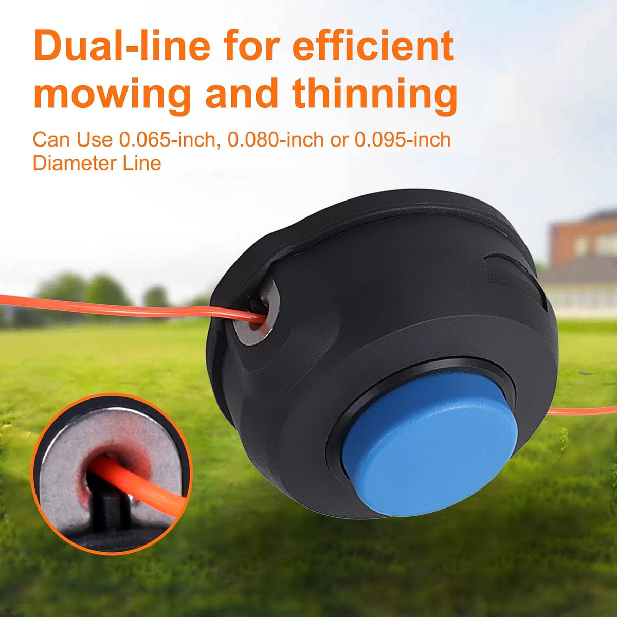 2 Pack 128LD Trimmer Head T25 for Husquvarna Weed Eater 223L 322L 125L 128L 128LD 128R 128RJ 122L 125C 223R 322C 323C 325C 325CX Weedeater Parts 966674401 Jonsered Brushcutter BC2128