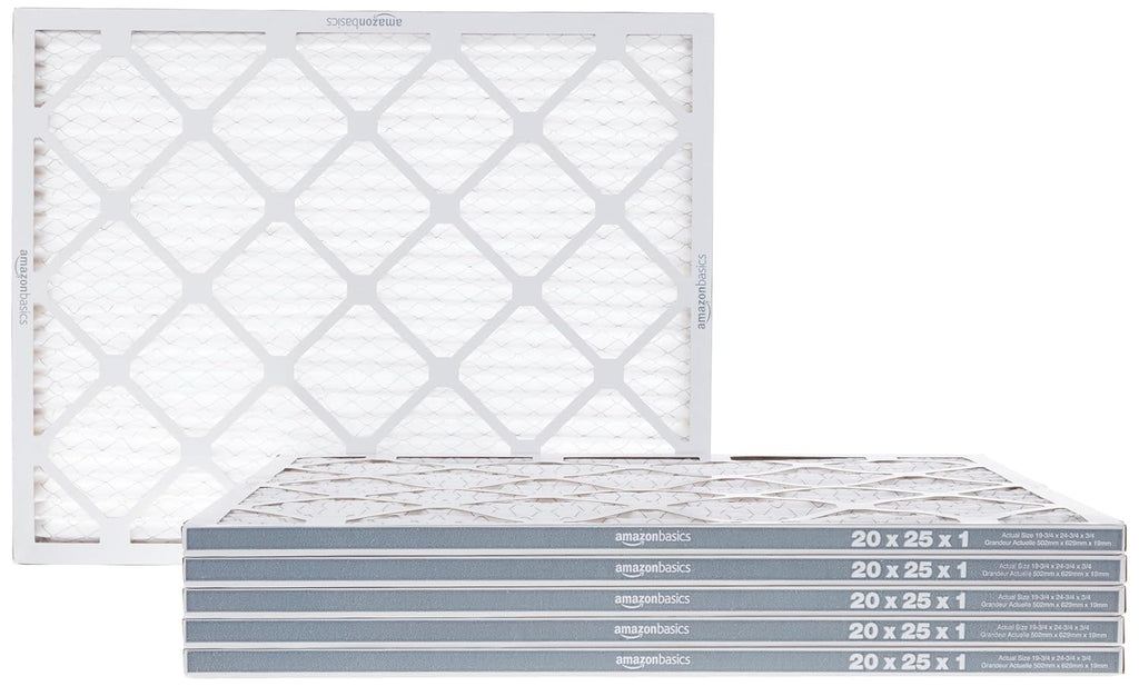 14X20X1 Air Filter, MERV 8 AC Furnace Filters, Allergen Control , Electrostatic, Removes Dust Pollen and Lint, 6-Pack (Actual Size: 13.75" X 19.75" X 0.75")