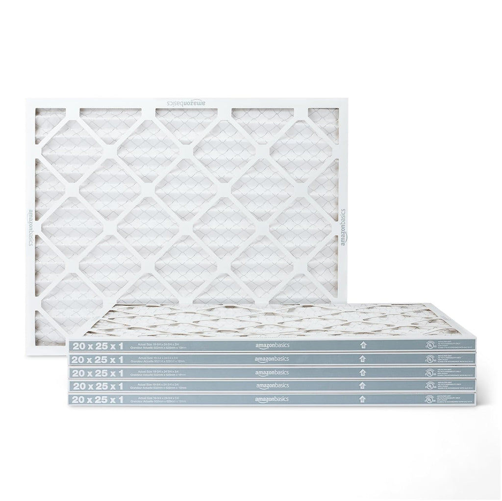 14X20X1 Air Filter, MERV 8 AC Furnace Filters, Allergen Control , Electrostatic, Removes Dust Pollen and Lint, 6-Pack (Actual Size: 13.75" X 19.75" X 0.75")