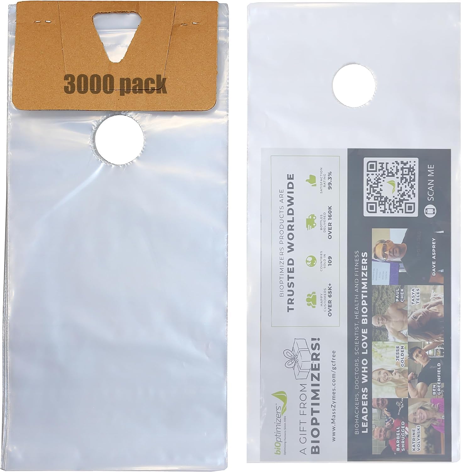 Tidyfriend Clear Plastic Door Hanger Bags 6” x 12” (500 Pack) - Waterproof and Secure Solution for Flyers, Brochures, Notices, and Printed Materials for Outdoor Use