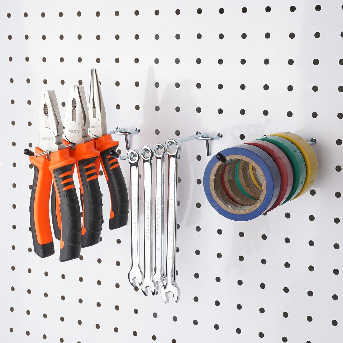 50 Pack Pegboard Hooks, 6 Inch Peg Board Shelving Hooks Accessories