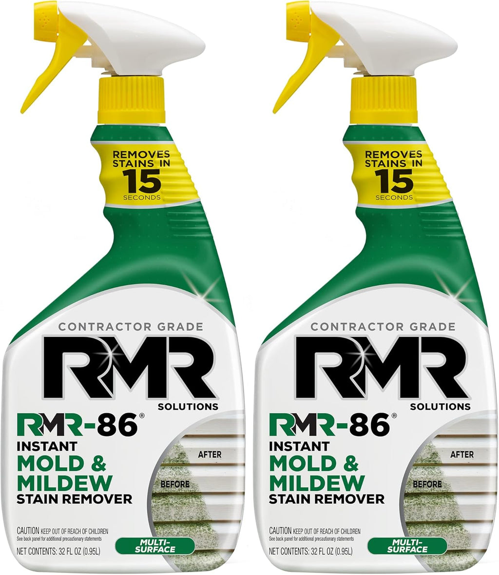 RMR-86 Instant Mold and Mildew Stain Remover Spray - Scrub Free Formula, 2 Pack - 32 Oz