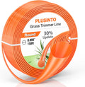 String Trimmer Line .095", 150 Feet round Weed Eater String | Trimmer Line for Universal Replacement, Orange Premium Nylon String Trimmer Line for Medium& Heavy Grass&Weeds (2.4Mm, 45M)