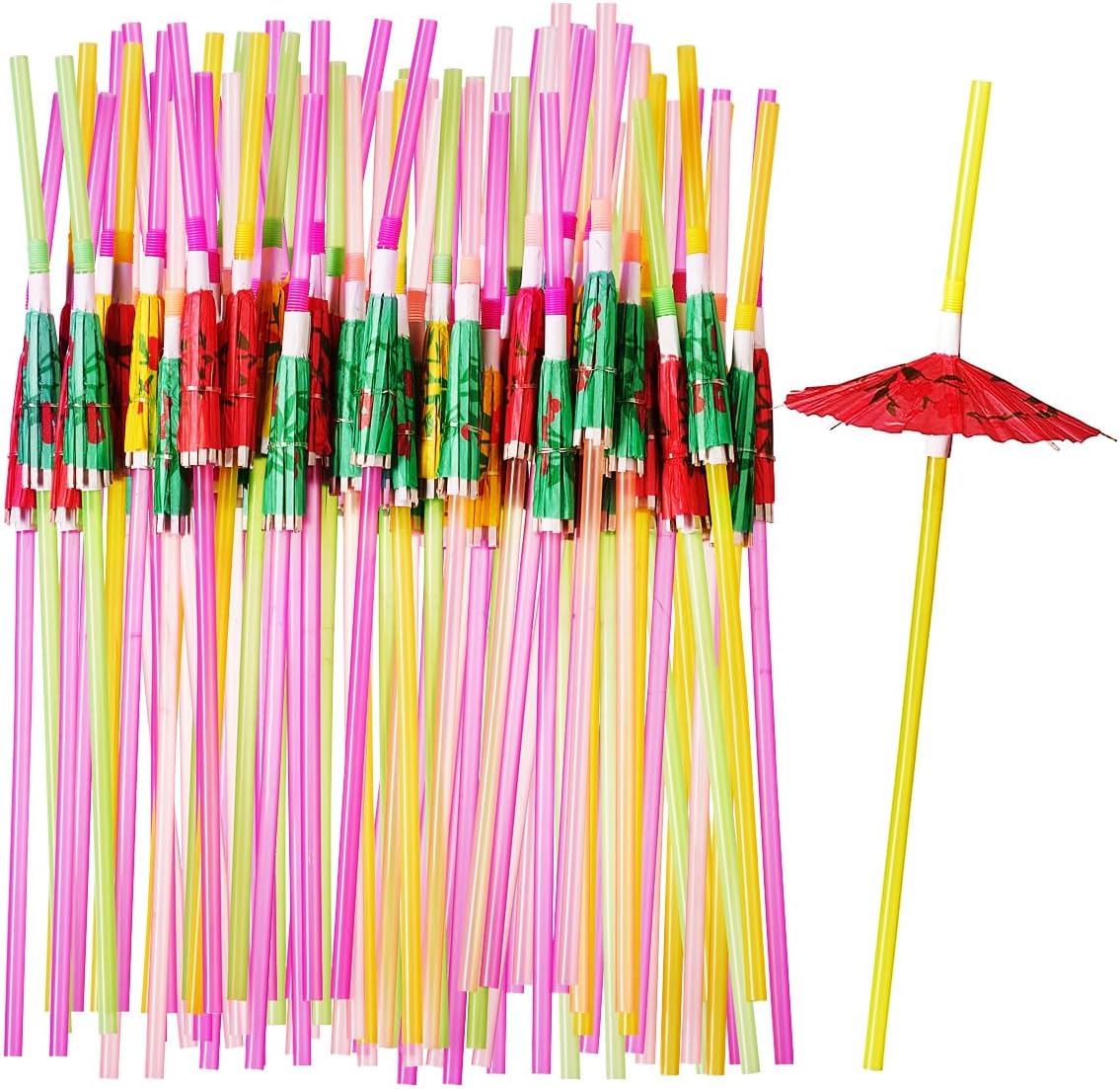 [1000 Count] 5 Inch Coffee & Cocktail Stirrers/Straws Disposable Plastic Sip Stir Swizzle Sticks - Black