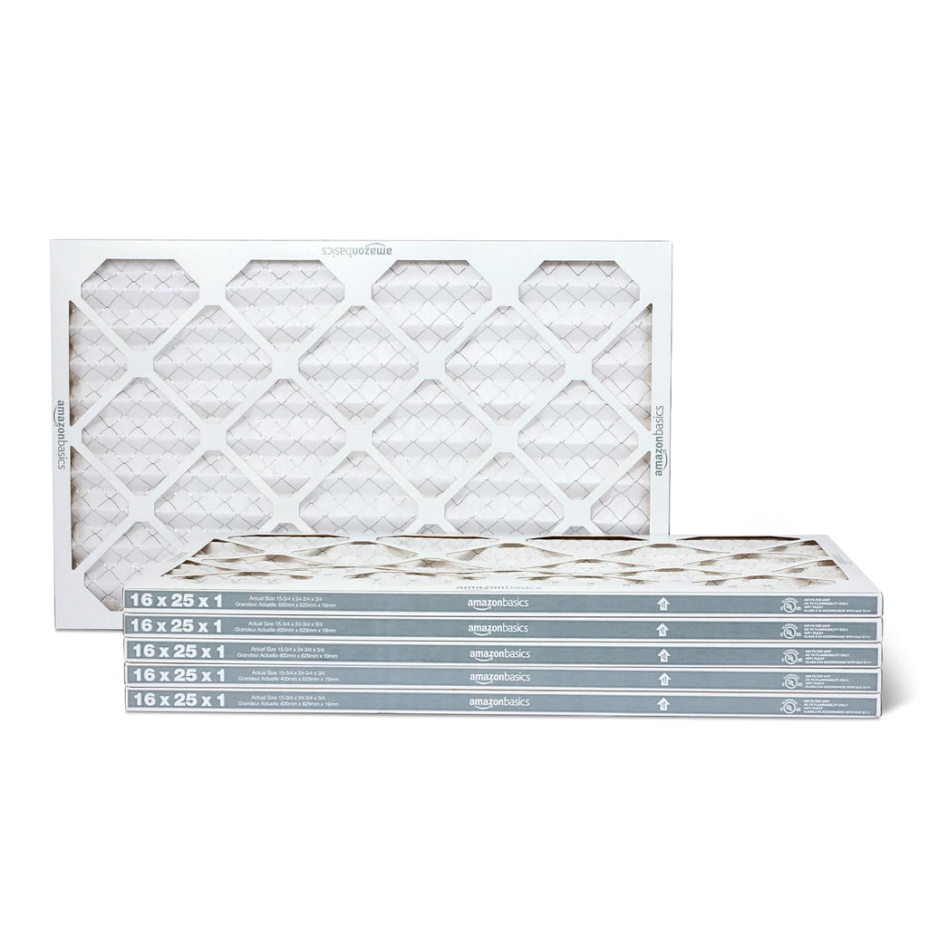 14X20X1 Air Filter, MERV 8 AC Furnace Filters, Allergen Control , Electrostatic, Removes Dust Pollen and Lint, 6-Pack (Actual Size: 13.75" X 19.75" X 0.75")