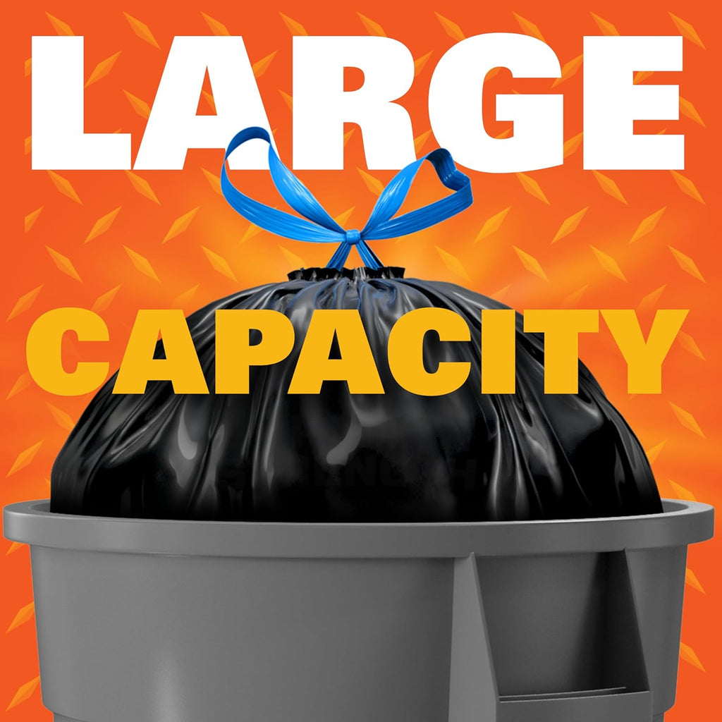 Strong Lawn & Leaf Trash Bags, 39 Gallon, 38 Count
