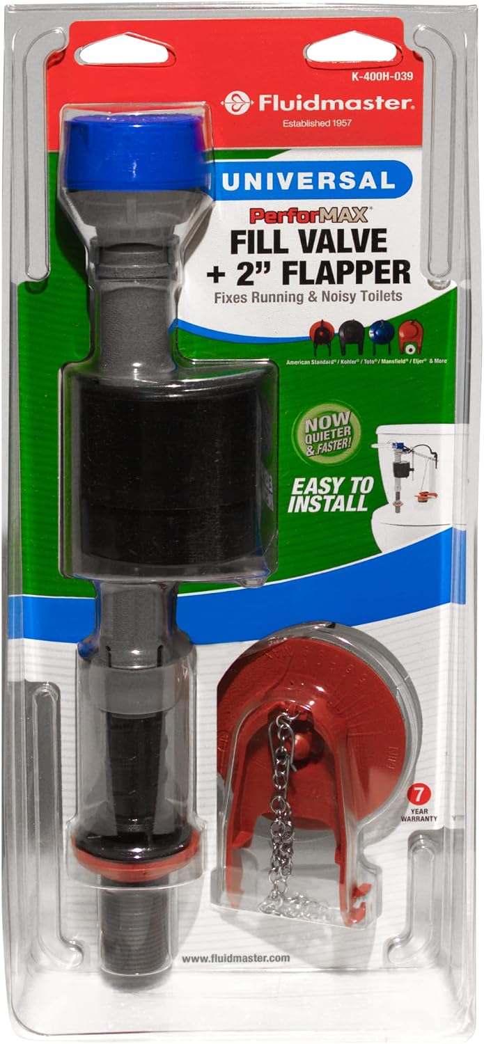 K-400H-039 Toilet Fill Valve & 2-Inch Flapper Repair Kit
