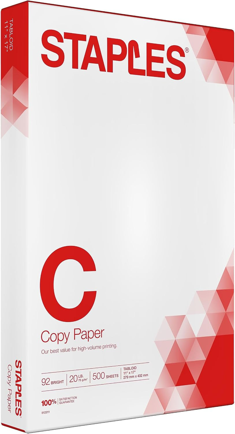 TRU RED Copy Paper, 8.5X11 Inch, 92 Brightness, 20 Lb., 500 Sheets/Ream