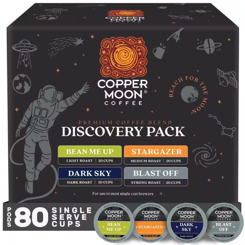 Single Serve Coffee Pods for Keurig K-Cup Brewers, Discovery Variety Pack (80-Pack)