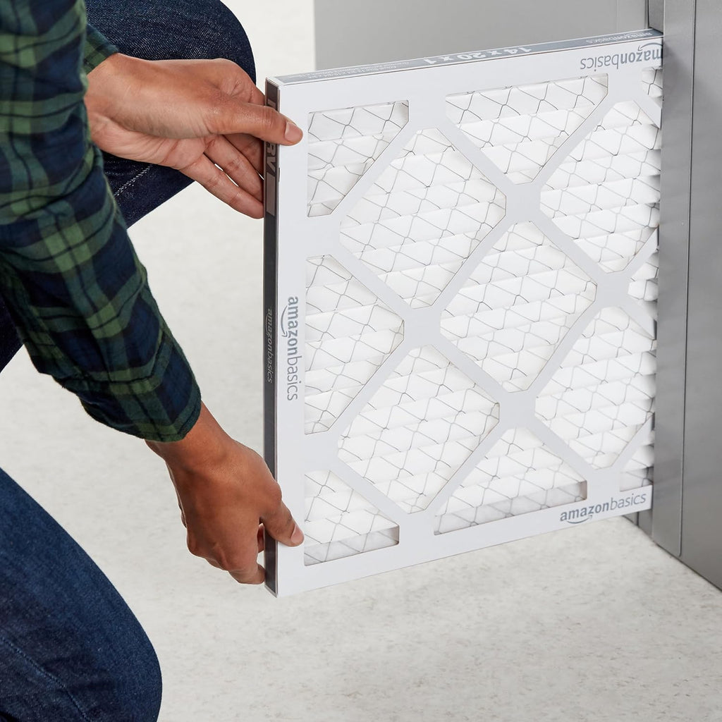 14X20X1 Air Filter, MERV 8 AC Furnace Filters, Allergen Control , Electrostatic, Removes Dust Pollen and Lint, 6-Pack (Actual Size: 13.75" X 19.75" X 0.75")