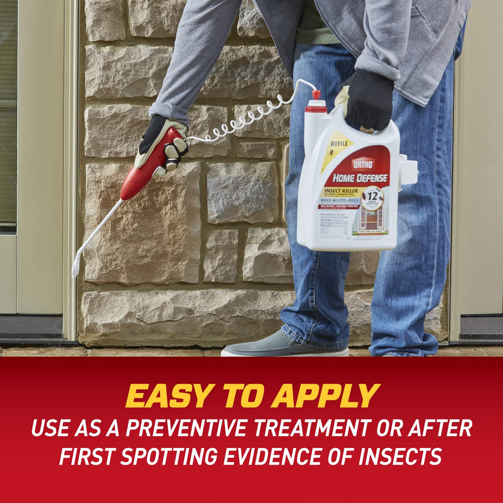 Ortho Home Defense Insect Killer for Indoor & Perimeter Refill2, 1.33 Gal. | Bug Killerrefill, Kills Ants, Roaches and Spiders, Use in Kitchens, Bathrooms and Home Perimeter