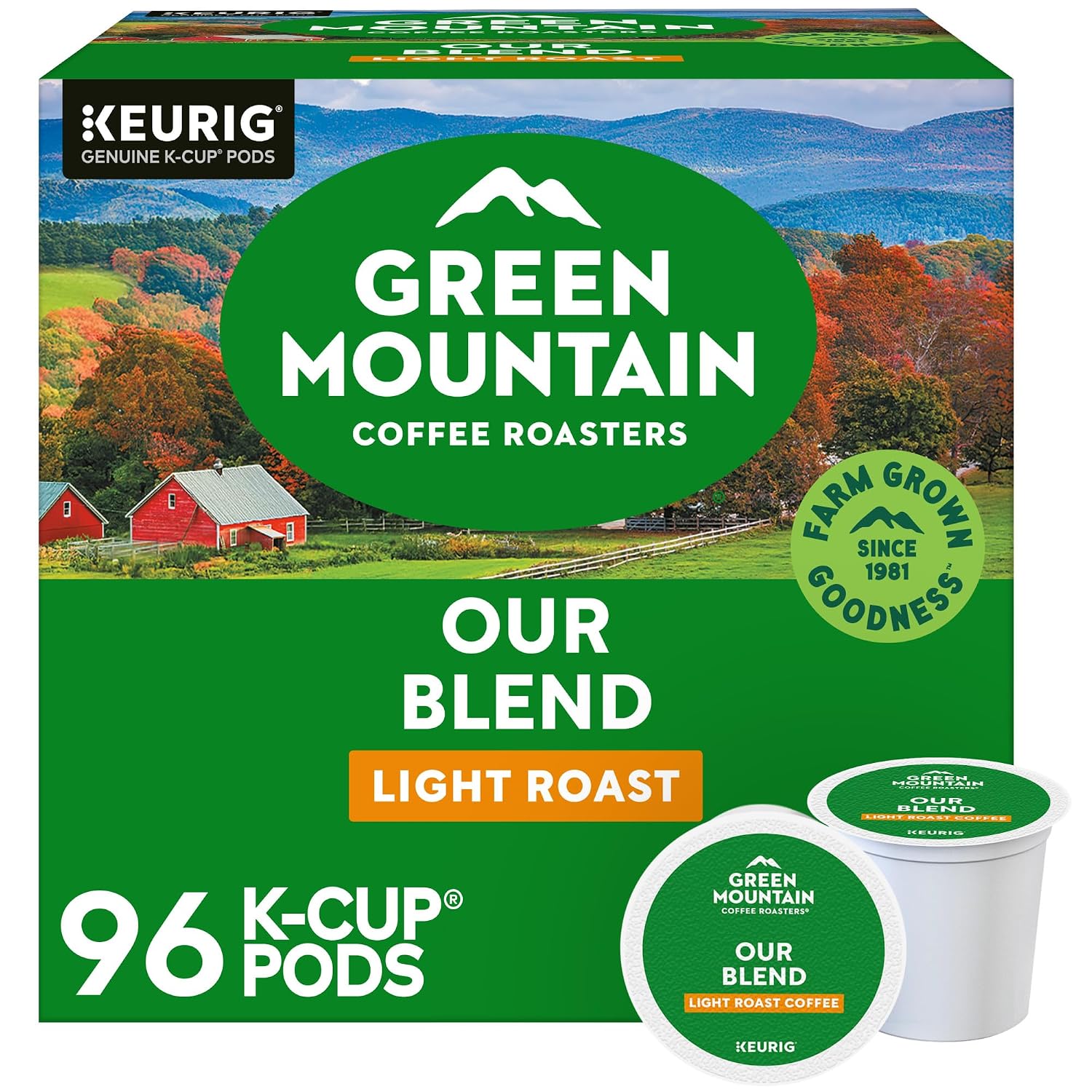 Breakfast Blend Single-Serve Keurig K-Cup Pods, Light Roast Coffee, 96 Count