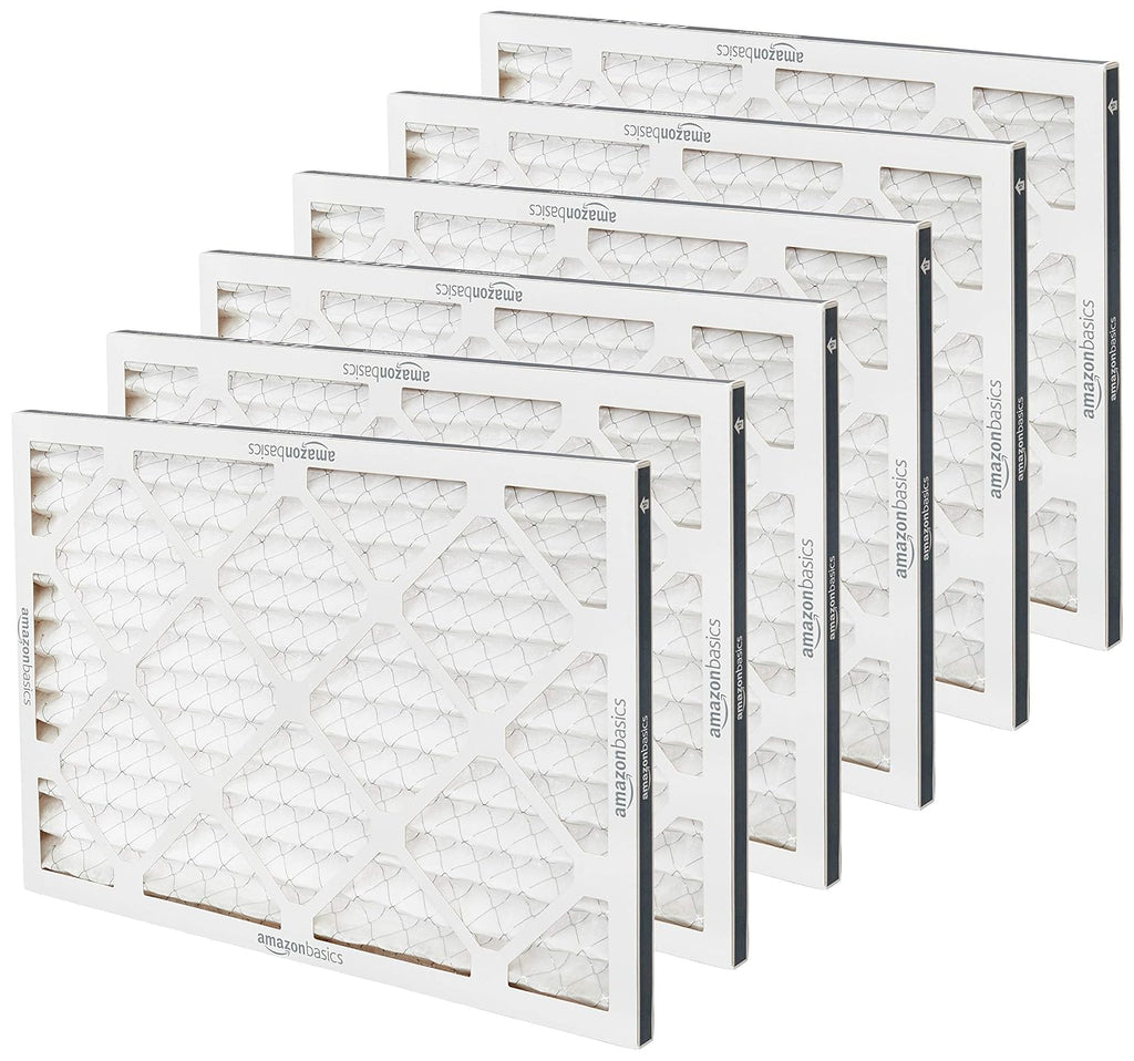 14X20X1 Air Filter, MERV 8 AC Furnace Filters, Allergen Control , Electrostatic, Removes Dust Pollen and Lint, 6-Pack (Actual Size: 13.75" X 19.75" X 0.75")