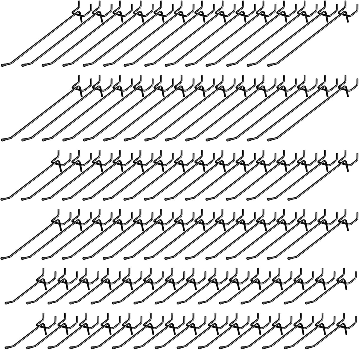 50 Pack Pegboard Hooks, 6 Inch Peg Board Shelving Hooks Accessories