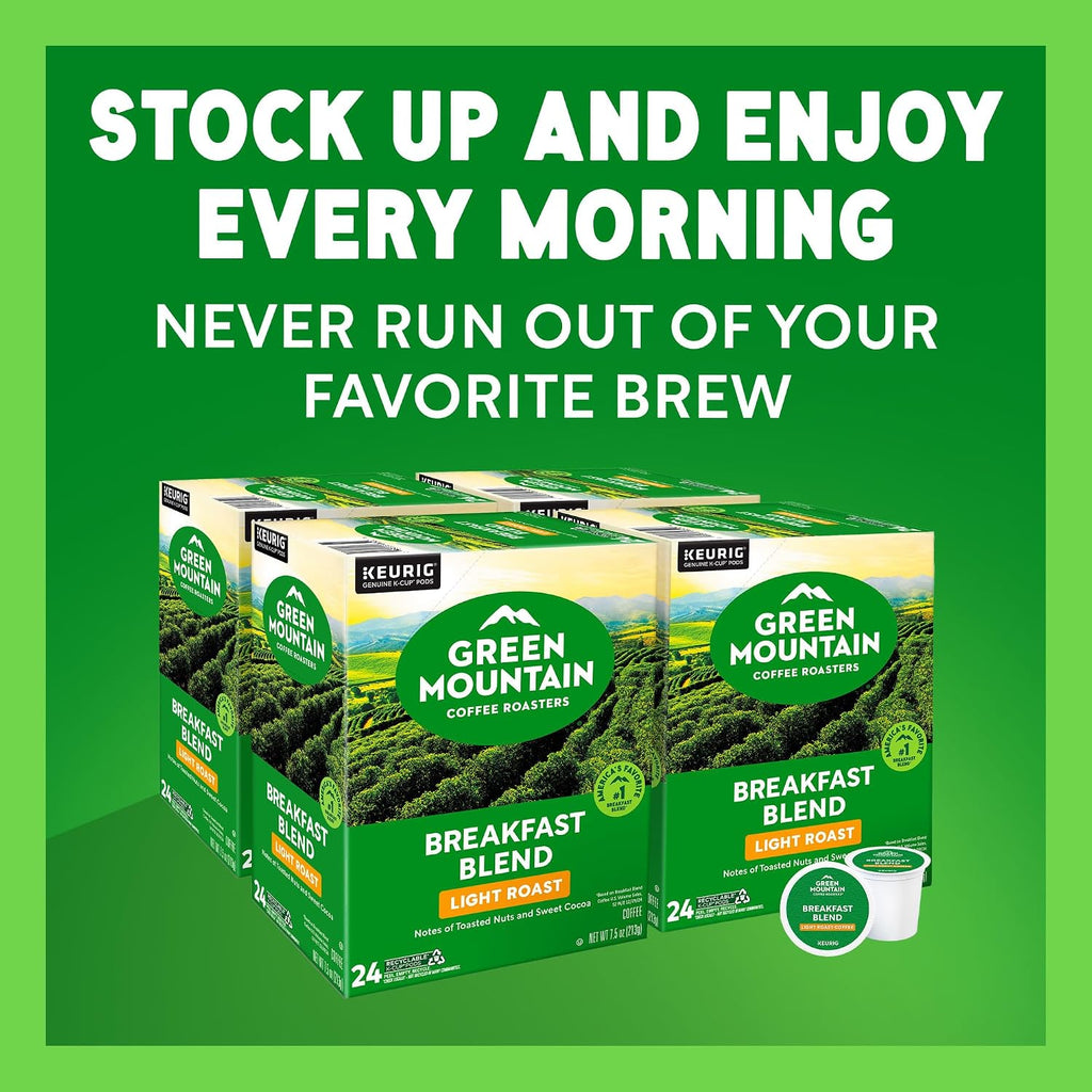 Breakfast Blend Single-Serve Keurig K-Cup Pods, Light Roast Coffee, 96 Count