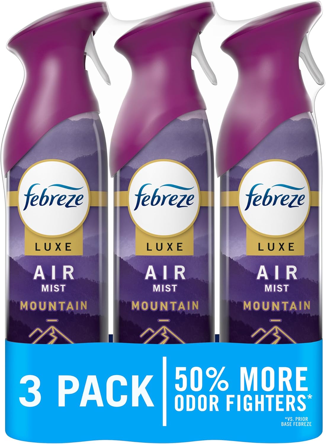 Air Mist, Air Freshener Spray, Odor Fighting Room Spray, Deodorizer for Home Bathroom Kitchen Office Apartment Dorm Room Classroom, Downy Calm Lavender & Vanilla Bean Scent, 8.1Oz (Pack of 3)