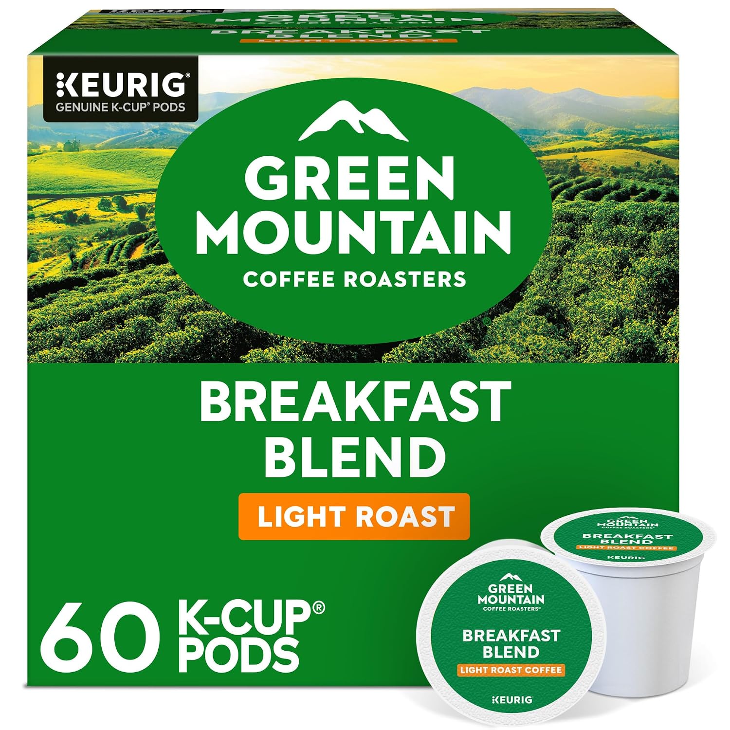 Breakfast Blend Single-Serve Keurig K-Cup Pods, Light Roast Coffee, 96 Count