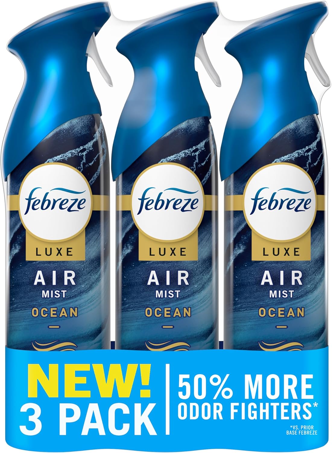 Air Mist, Air Freshener Spray, Odor Fighting Room Spray, Deodorizer for Home Bathroom Kitchen Office Apartment Dorm Room Classroom, Downy Calm Lavender & Vanilla Bean Scent, 8.1Oz (Pack of 3)