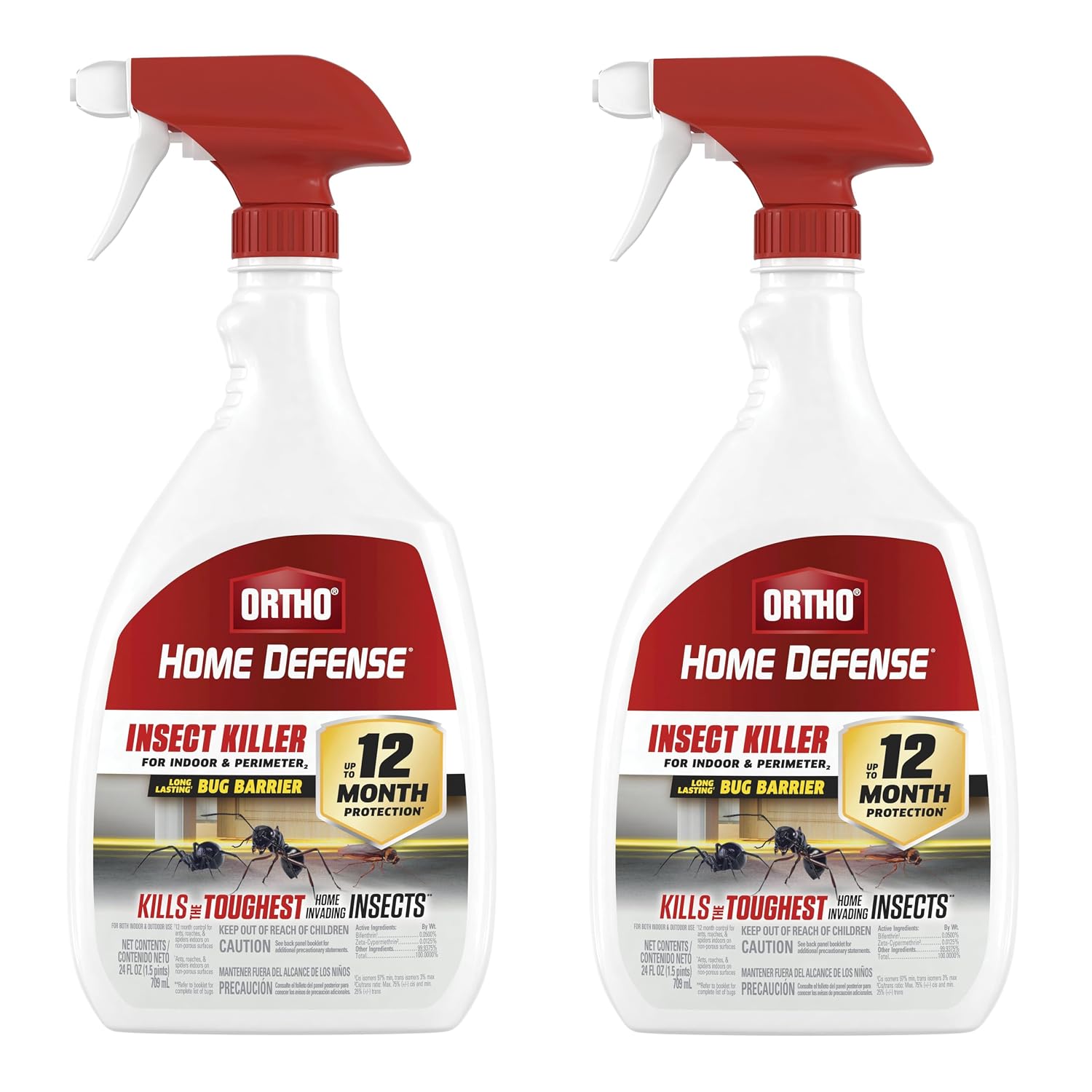 Ortho Home Defense Insect Killer for Indoor & Perimeter Refill2, 1.33 Gal. | Bug Killerrefill, Kills Ants, Roaches and Spiders, Use in Kitchens, Bathrooms and Home Perimeter