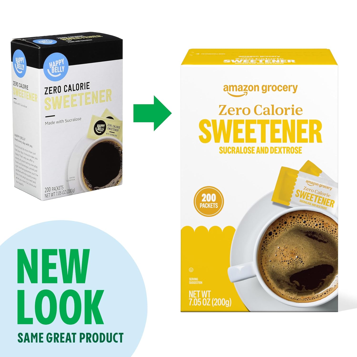 , Zero Calorie Sucralose and Dextrose Sweetener Packets, 250 Ct