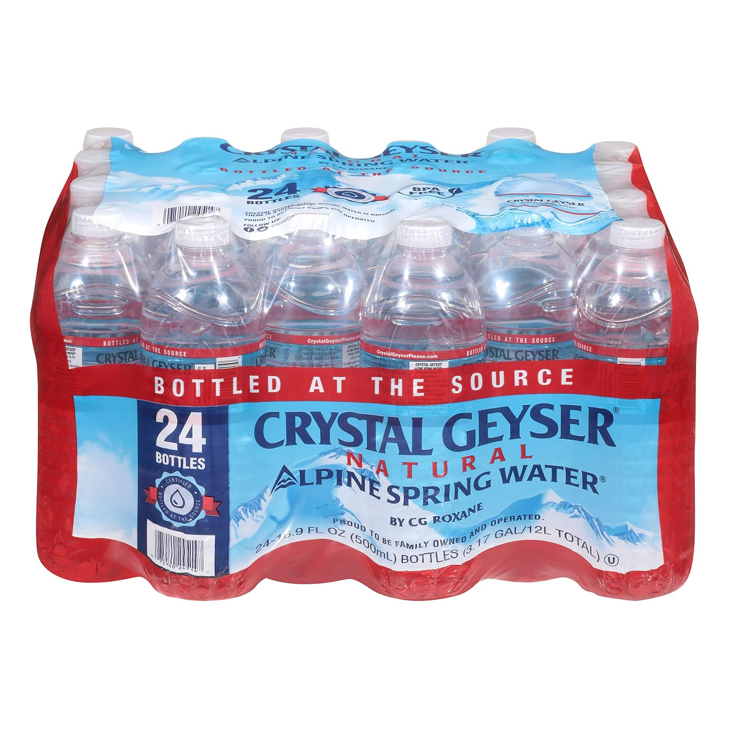 Alpine Spring Water,16.9 Fl Oz (Pack of 35),Bottled at the Source (075140350018)