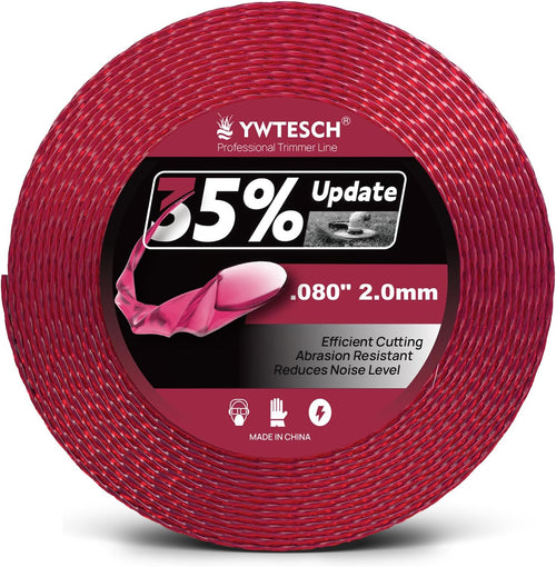 080 Trimmer Line, 0.080" X 0.5LB, 280-Foot Twisted round Weed Eater String for Electric and Cordless String Trimmer, Weed Wacker String for Light&Medium Grass and Weeds