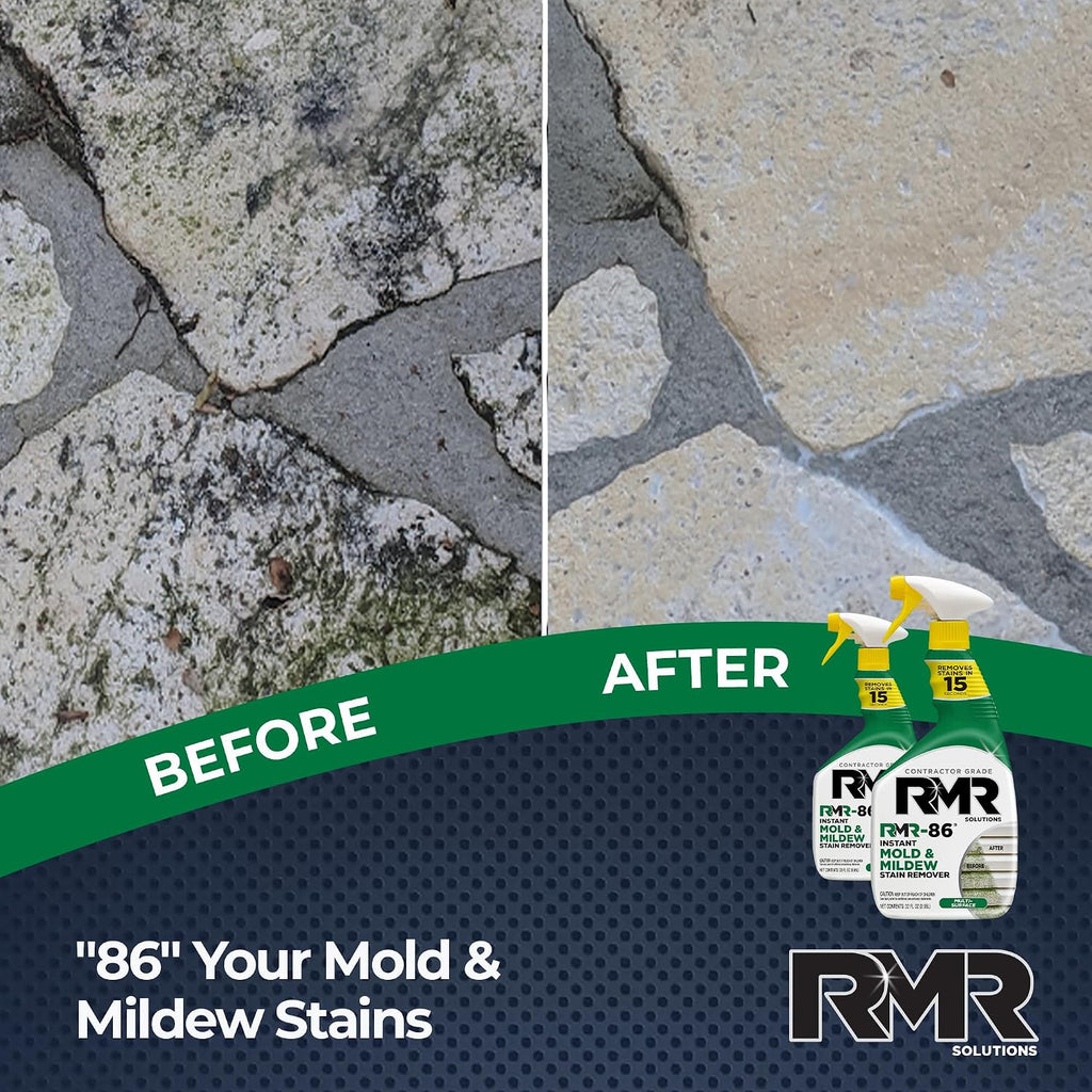 RMR-86 Instant Mold and Mildew Stain Remover Spray - Scrub Free Formula, 2 Pack - 32 Oz