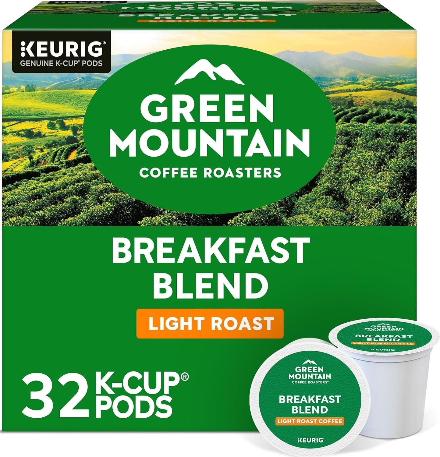 Breakfast Blend Single-Serve Keurig K-Cup Pods, Light Roast Coffee, 96 Count