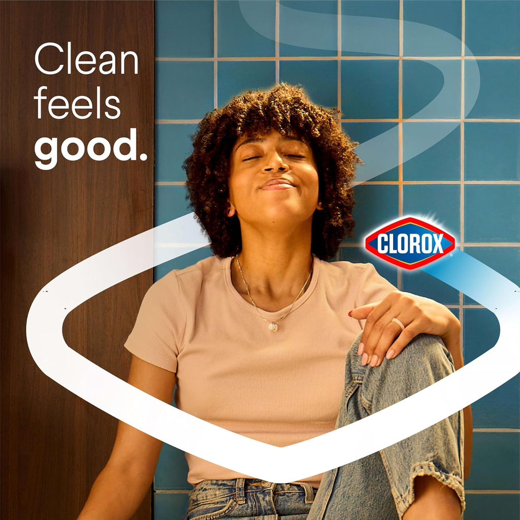 Toilet Bowl Cleaner Clinging Bleach Gel, Kills 99.9% of Bacteria and Viruses, Ocean Mist, 24 Fl Oz, Pack of 2