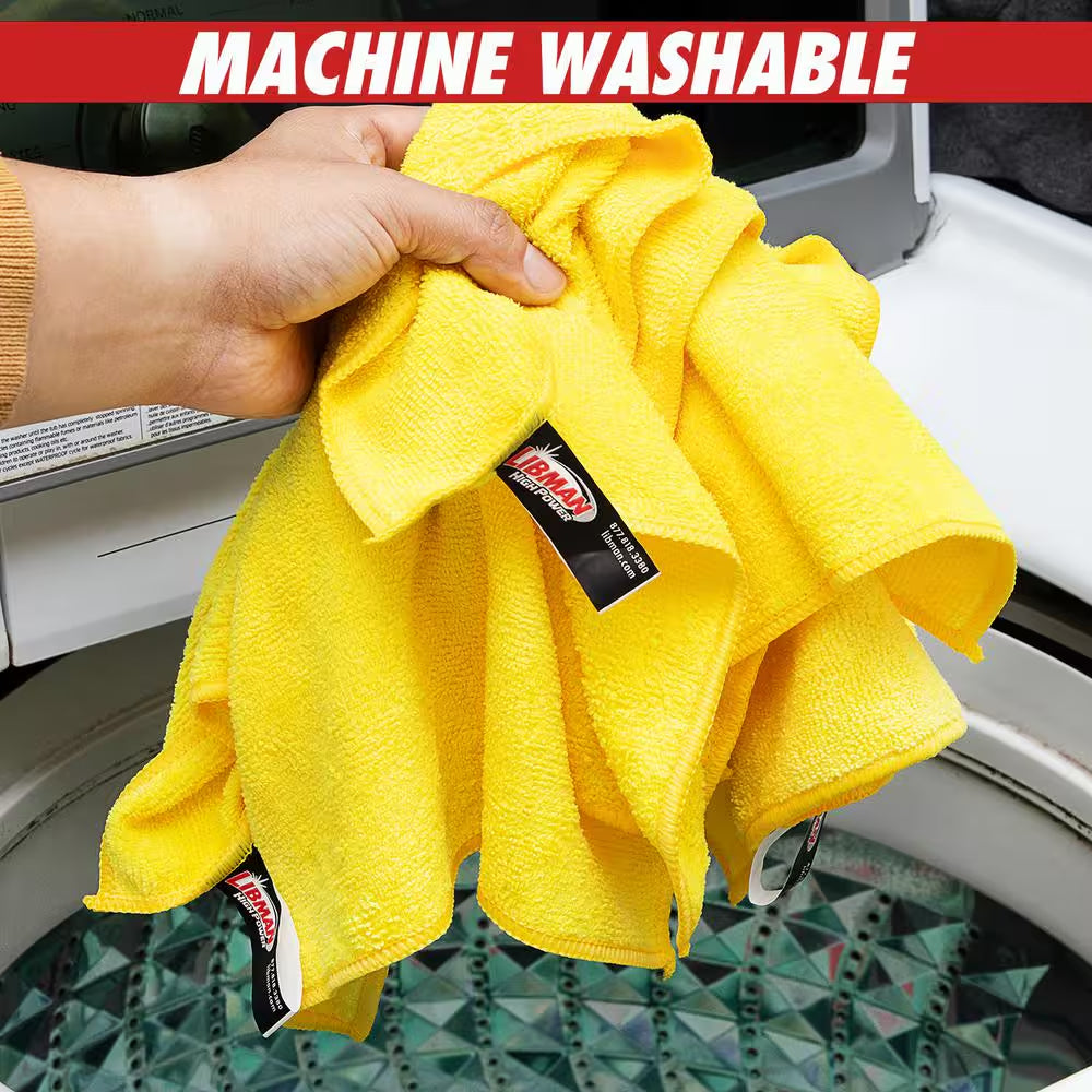 14 In. X 14 In. High Power Pro-Grade Heavy-Duty Microfiber Cloth Towels (16-Pack)